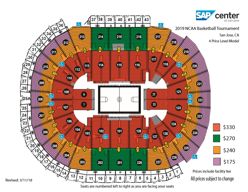 Seating Chart For Ncaa Final Four