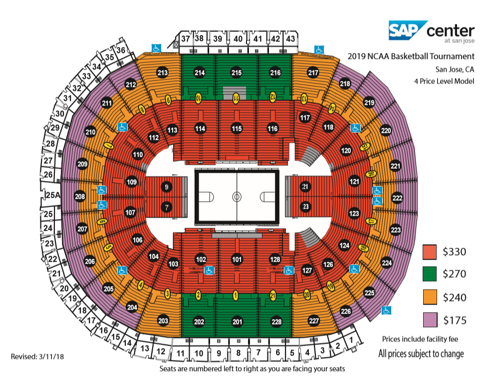 Oregon Ducks Basketball Seating Chart