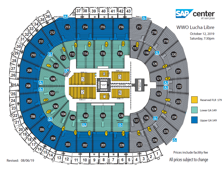 Arena Mexico Seating Chart