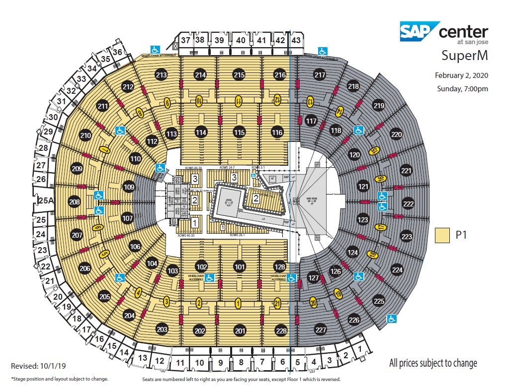 Sap Center Seating Chart