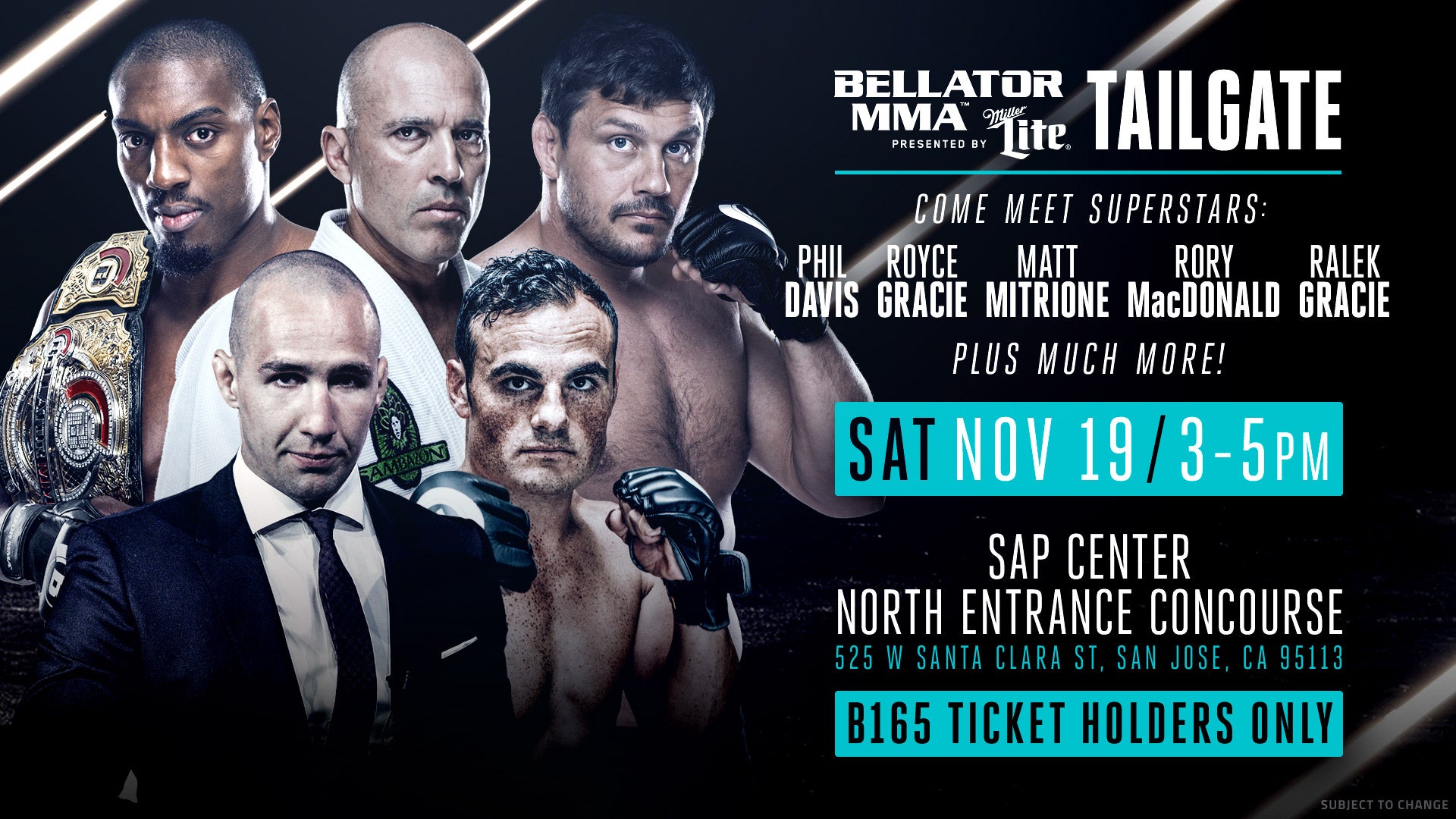 Bellator Sap Center Seating Chart