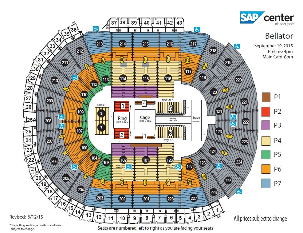 Bellator Sap Center Seating Chart