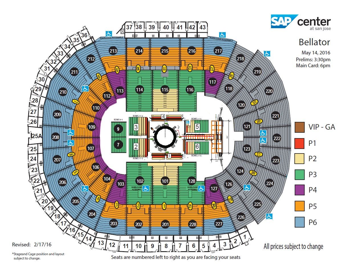 Bellator Sap Center Seating Chart