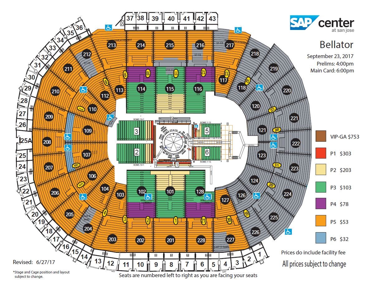 Bellator Sap Center Seating Chart