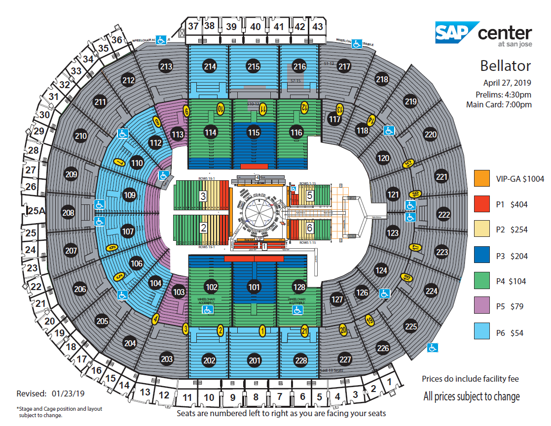 Bellator Sap Center Seating Chart