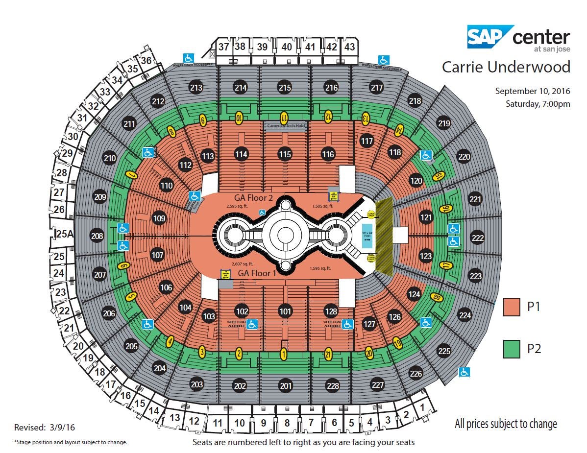 Carrie Underwood Square Garden Seating Chart