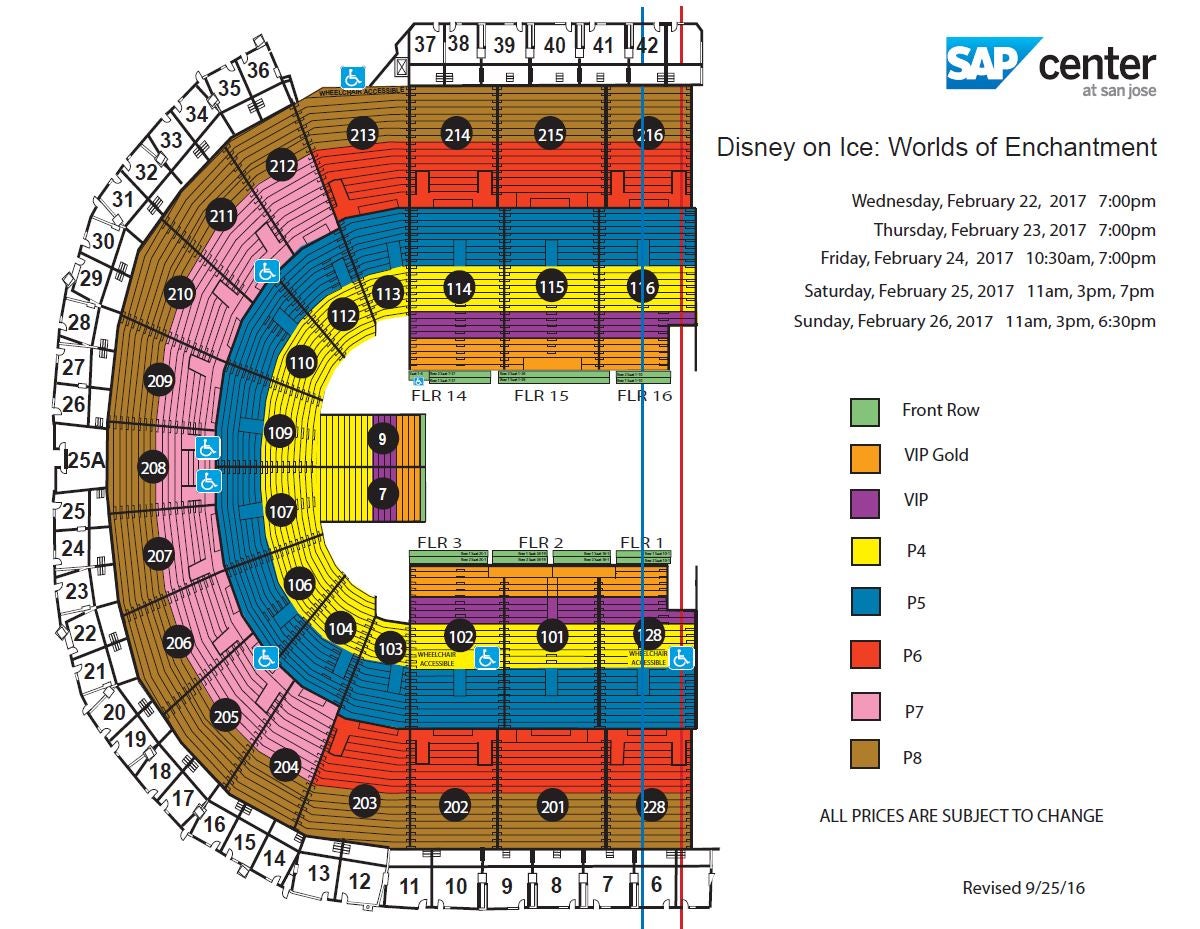 Frozen On Ice Seating Chart