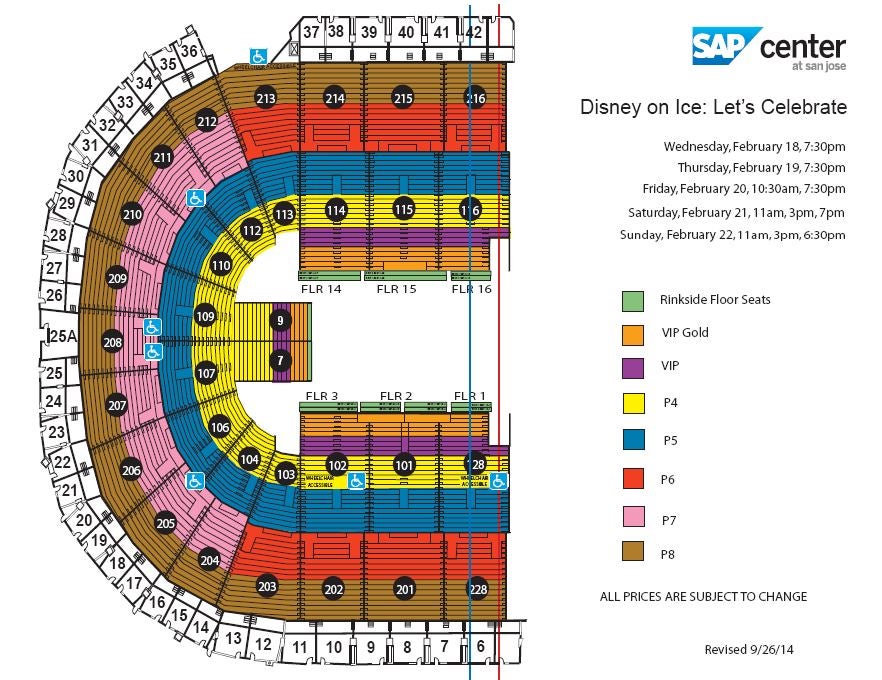 Disney On Ice San Jose Seating Chart