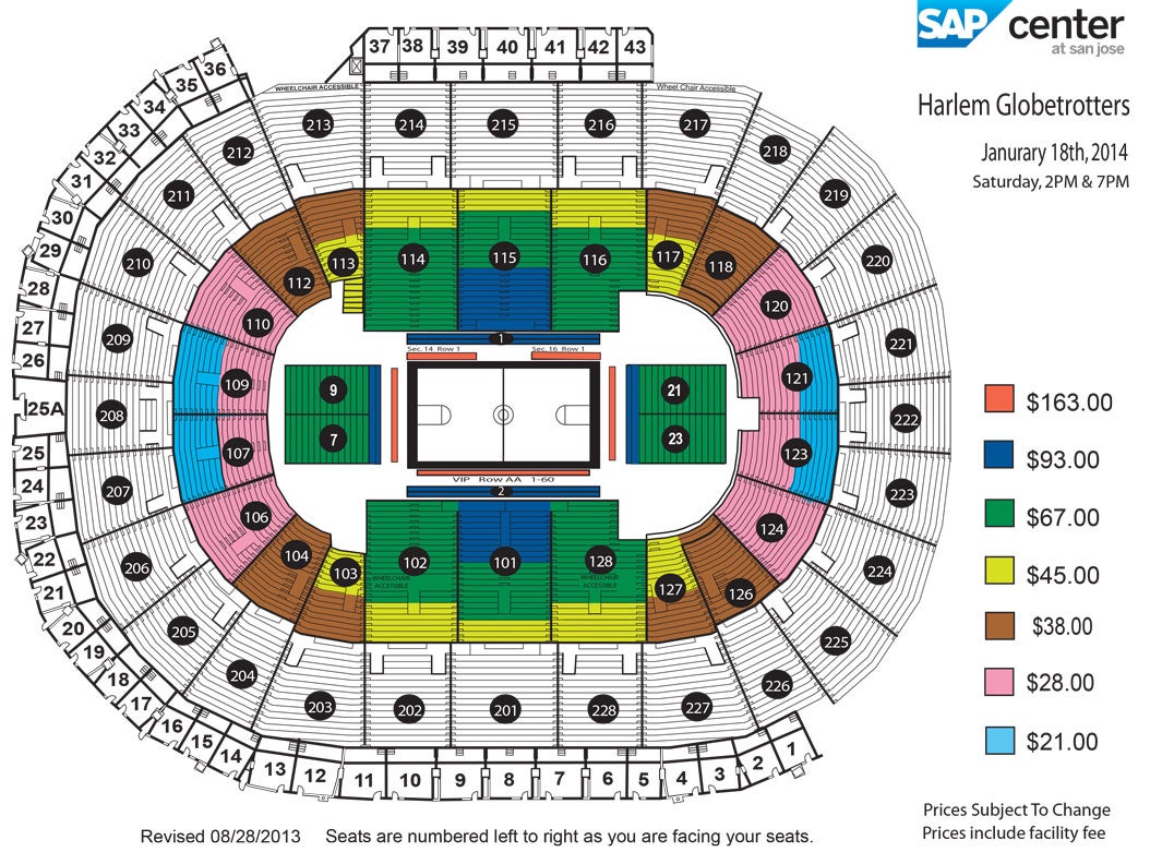 Sj Sharks Seating Chart