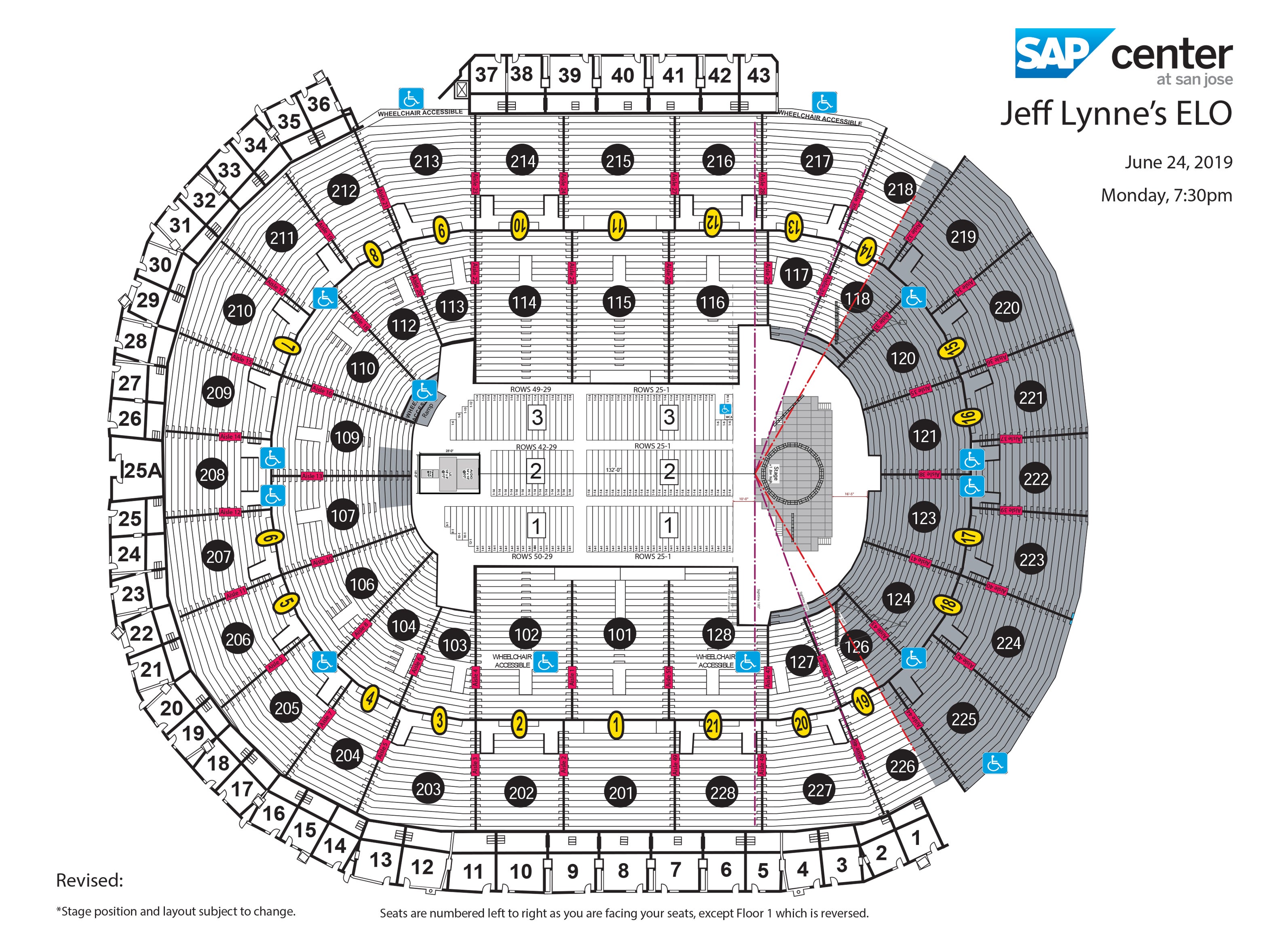 Sap Center San Jose Ca Seating Chart