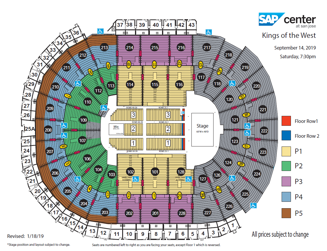 Sharks Seating Chart