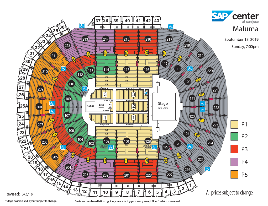 Sap Center Virtual Seating Chart