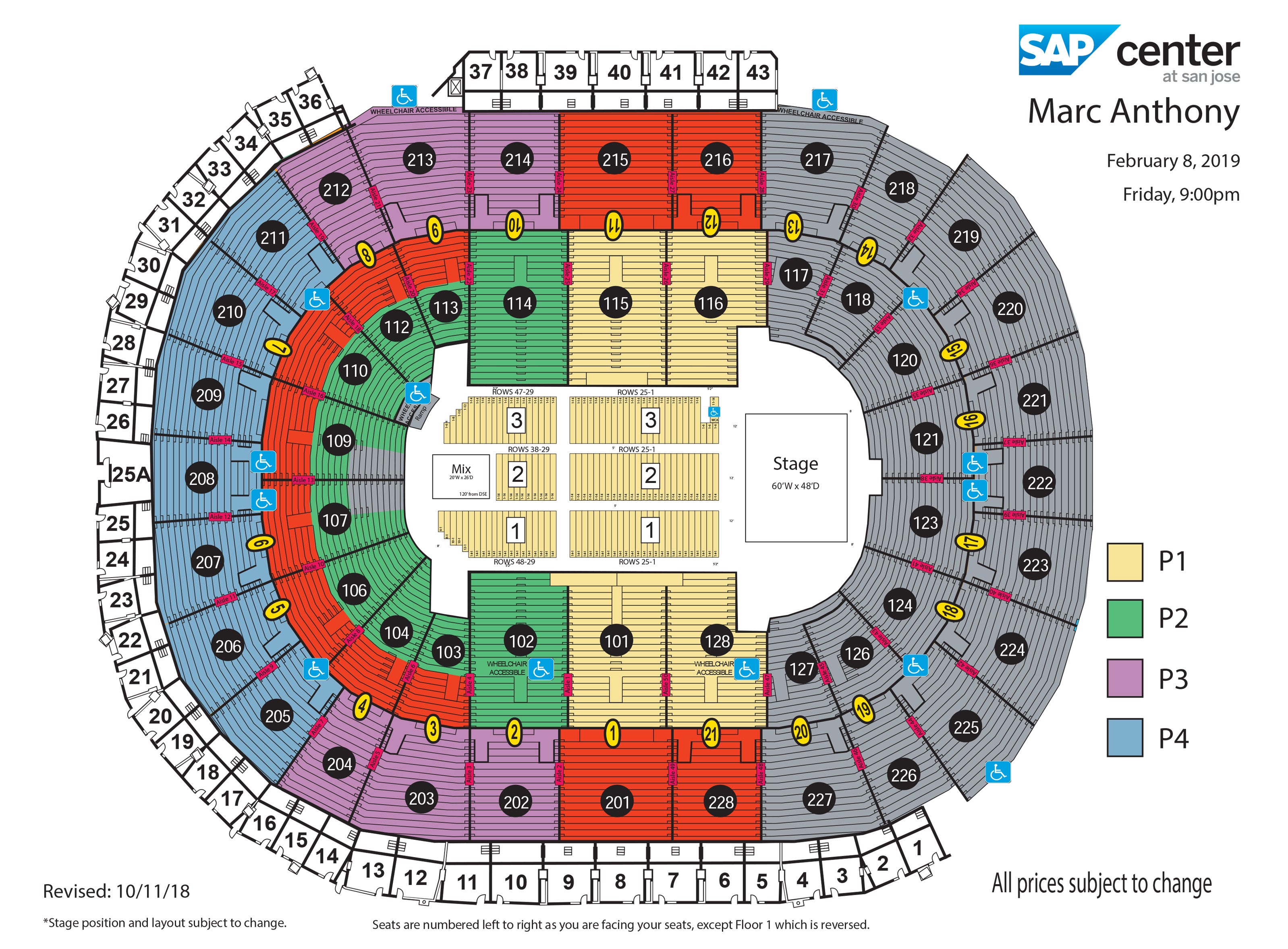Sap Center San Jose Concert Seating Chart