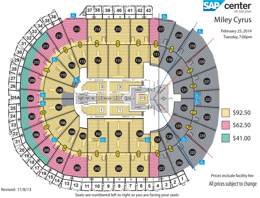 Bangerz Tour Seating Chart