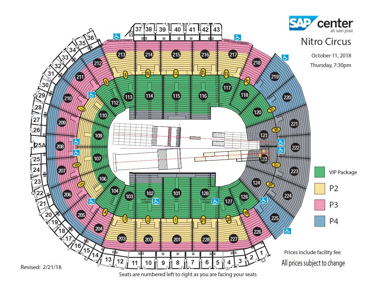 Nitro Circus San Jose Seating Chart