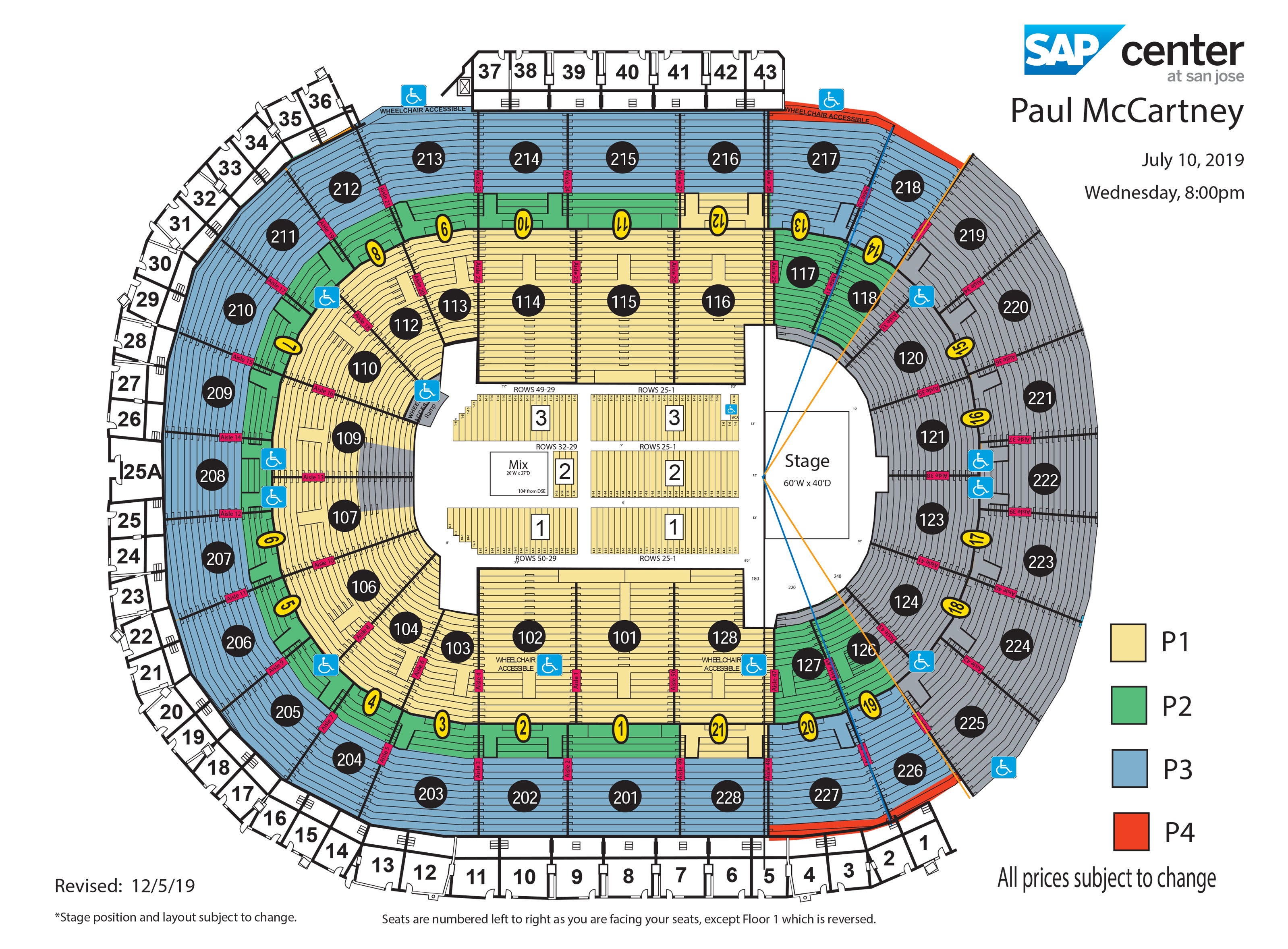 Sap Center San Jose Ca Seating Chart