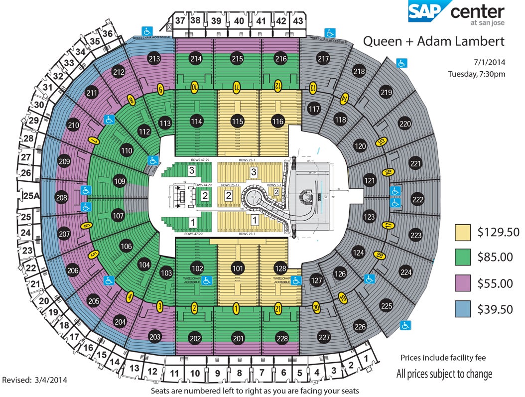 Queen Seating Chart