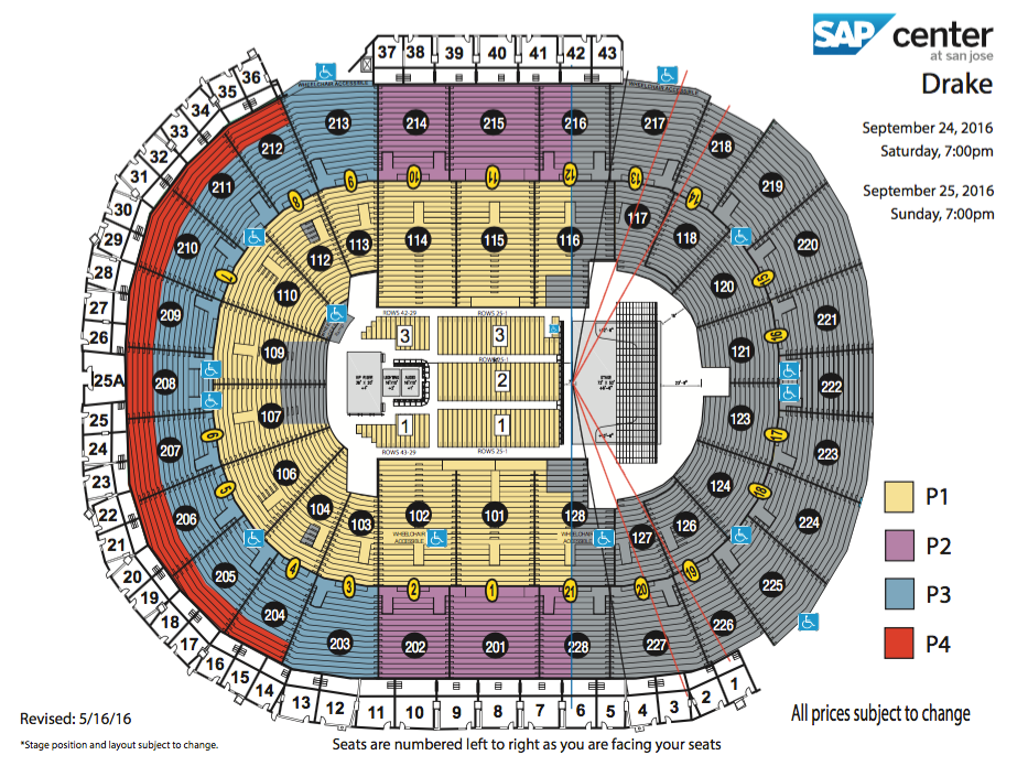 Sap Arena Seating Chart Sharks