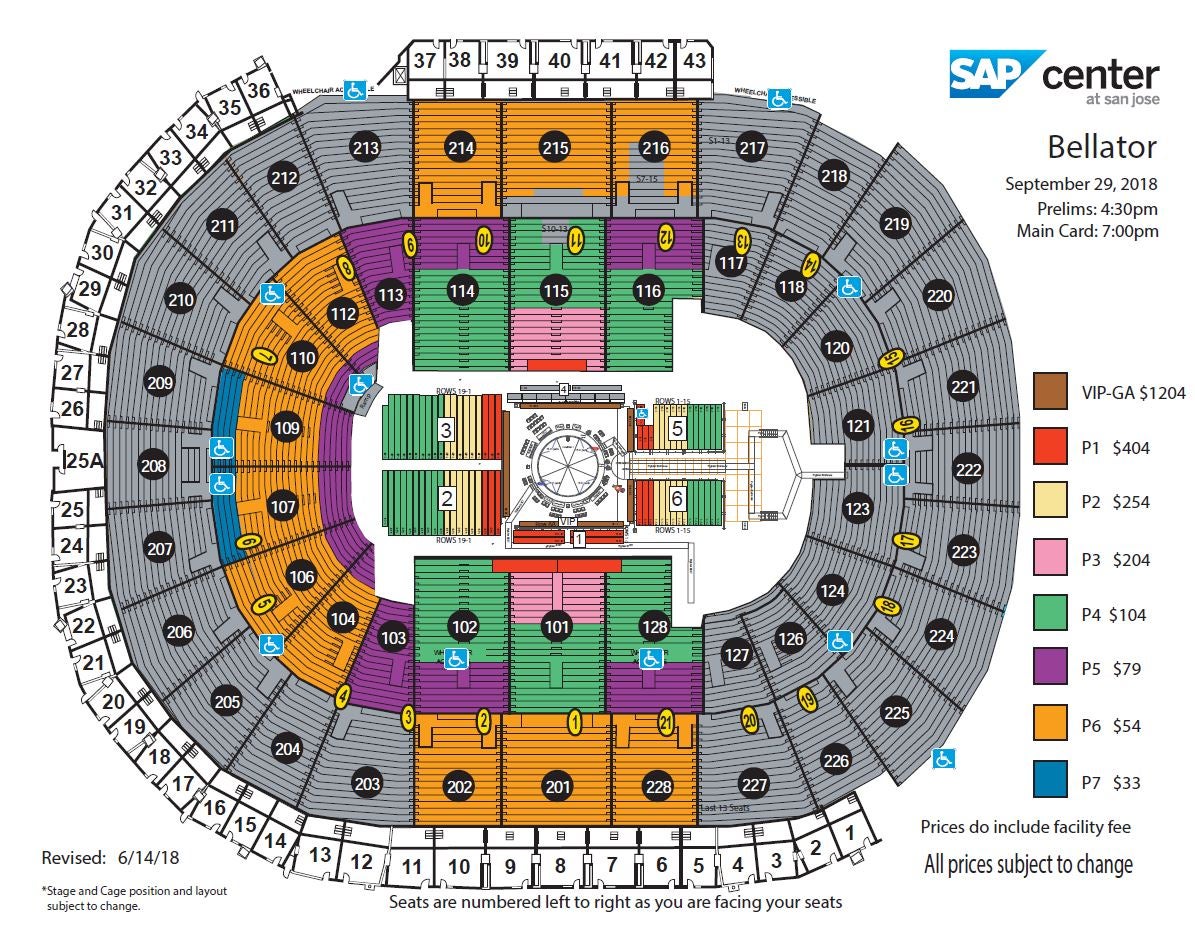 Ufc 185 Seating Chart