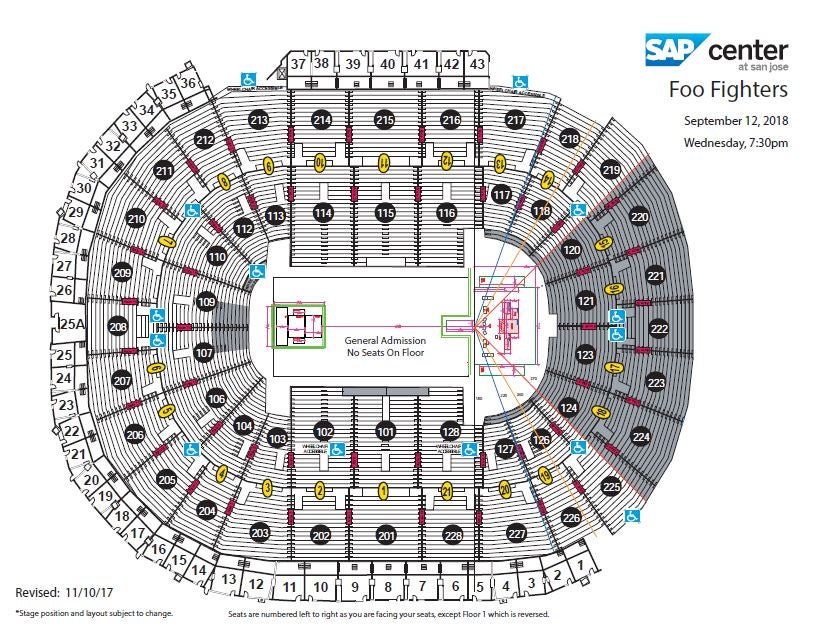 Sap Center San Jose Seating Chart