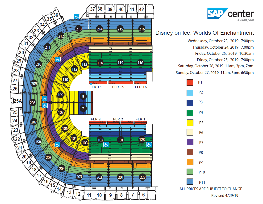 Disney On Ice Oakland Seating Chart