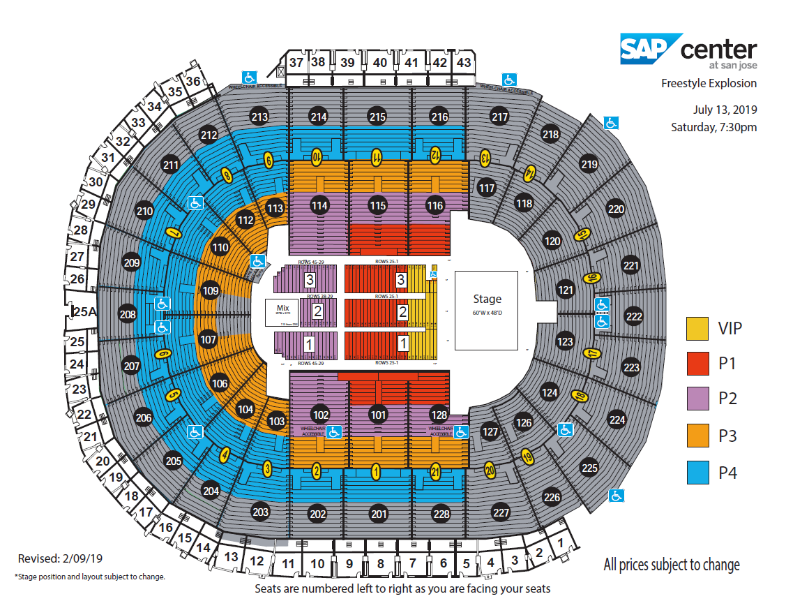 Sap Center Seating Chart View