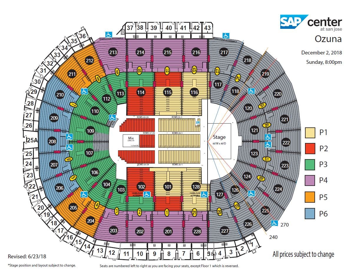 Sap Center Basketball Seating Chart