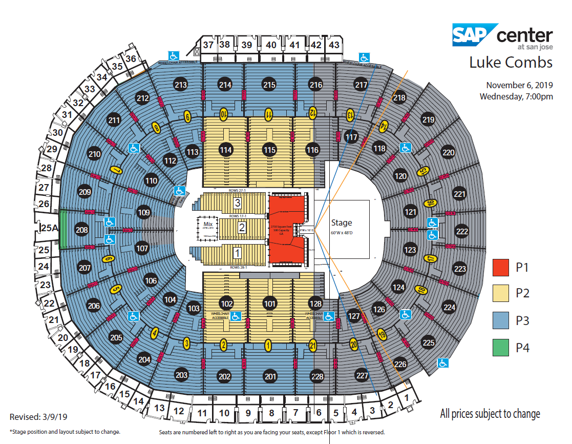 Luke Combs Seating Chart