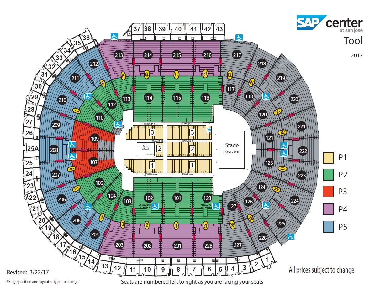 Tool Seating Chart