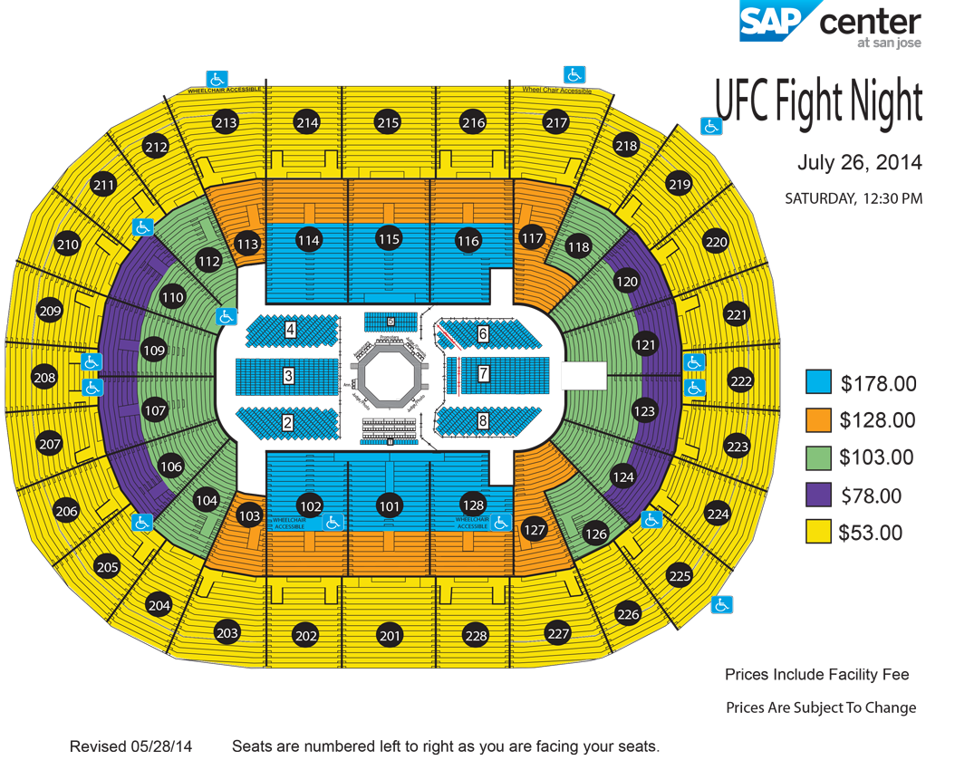 Ufc Seating Chart