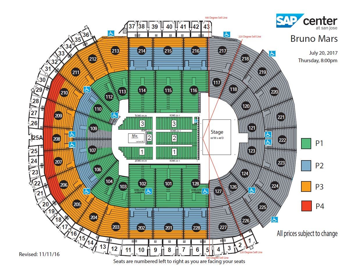 Bruno Mars SAP Center