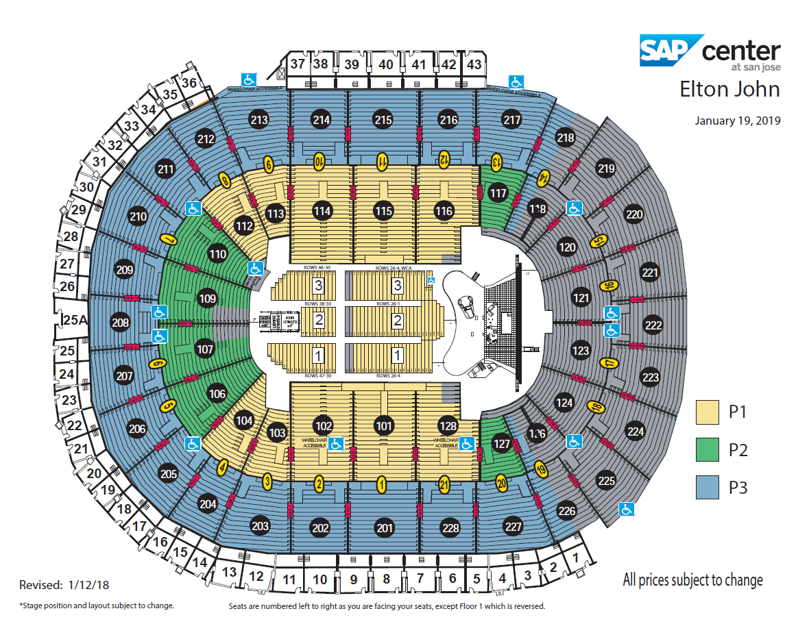 Elton John Houston Seating Chart