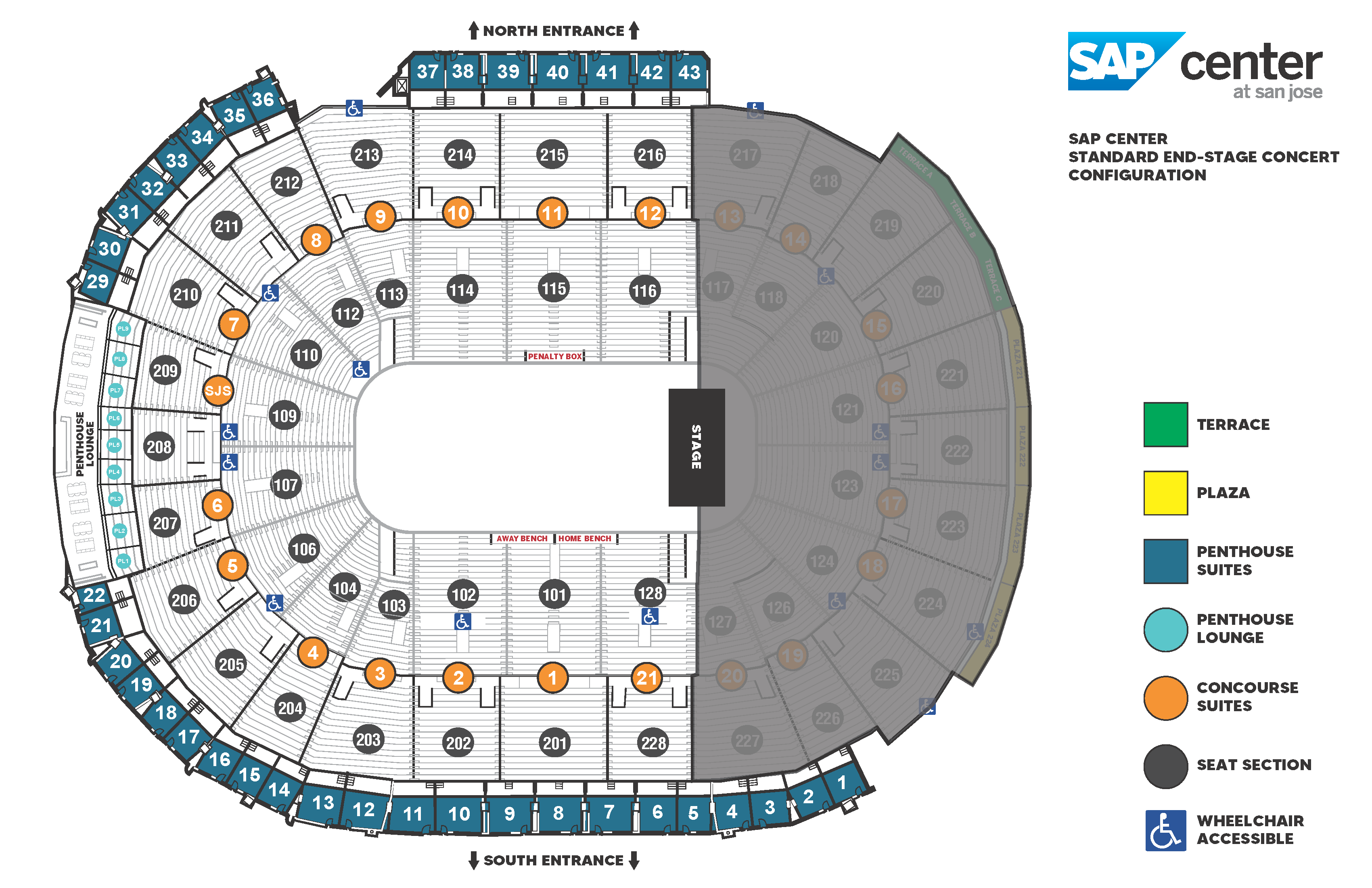 Venue Maps Sap Center