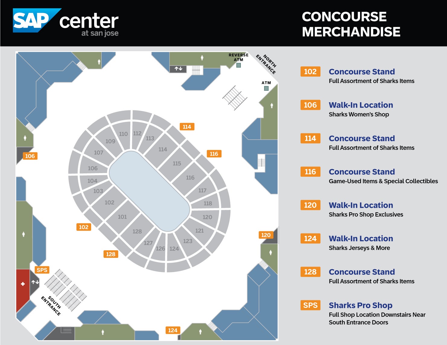 Venue Maps Sap Center