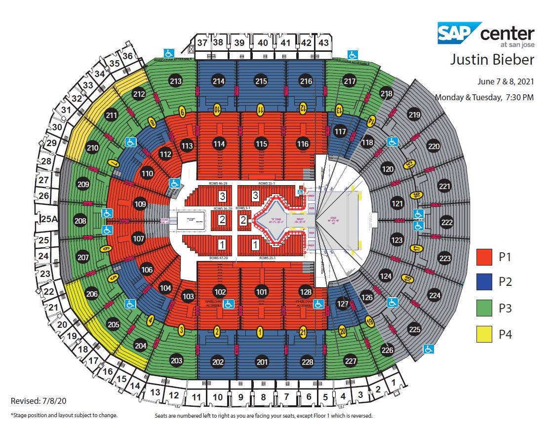 Justin Bieber Sap Center